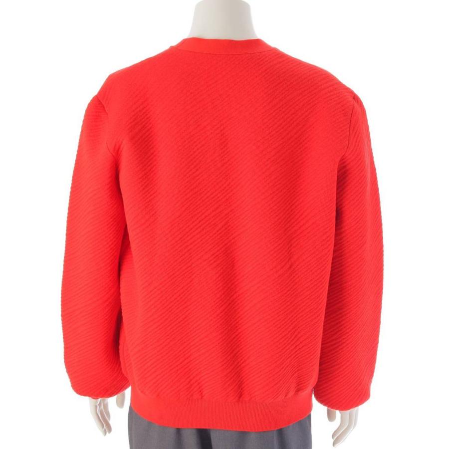 【ルイヴィトン】Louis Vuitton　24SS メンズ LVロゴ エピ ウール  ニット Vネック ーディガン 1AFALU レッド L 【中古】【鑑定済・正規品保証】212192の画像