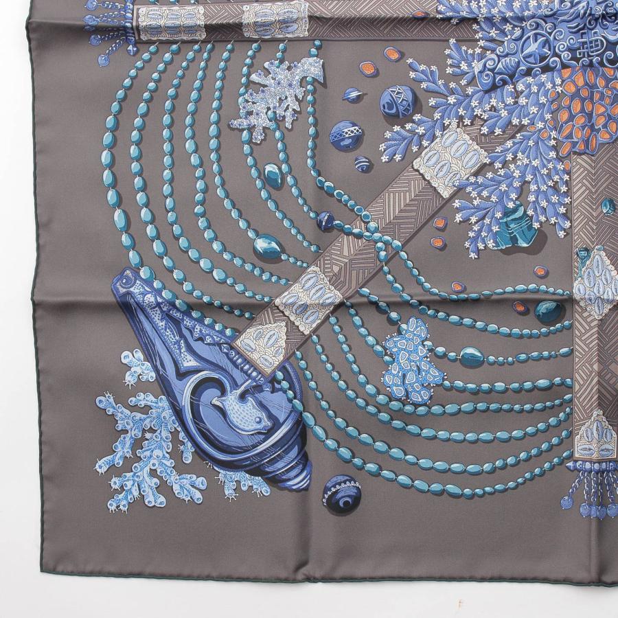 HERMES 【エルメス】Hermes カレ90 CHEMINS DE CORAIL 珊瑚の HERMES 【エルメス】Hermes カレ90 CHEMINS DE CORAIL 珊瑚の