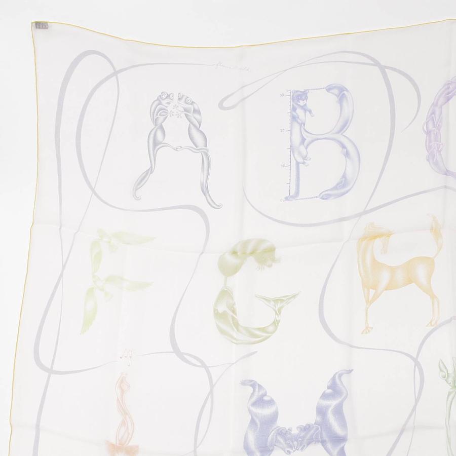 エルメス】Hermes カレ140 Faune Lettree アルファベットの動物誌 