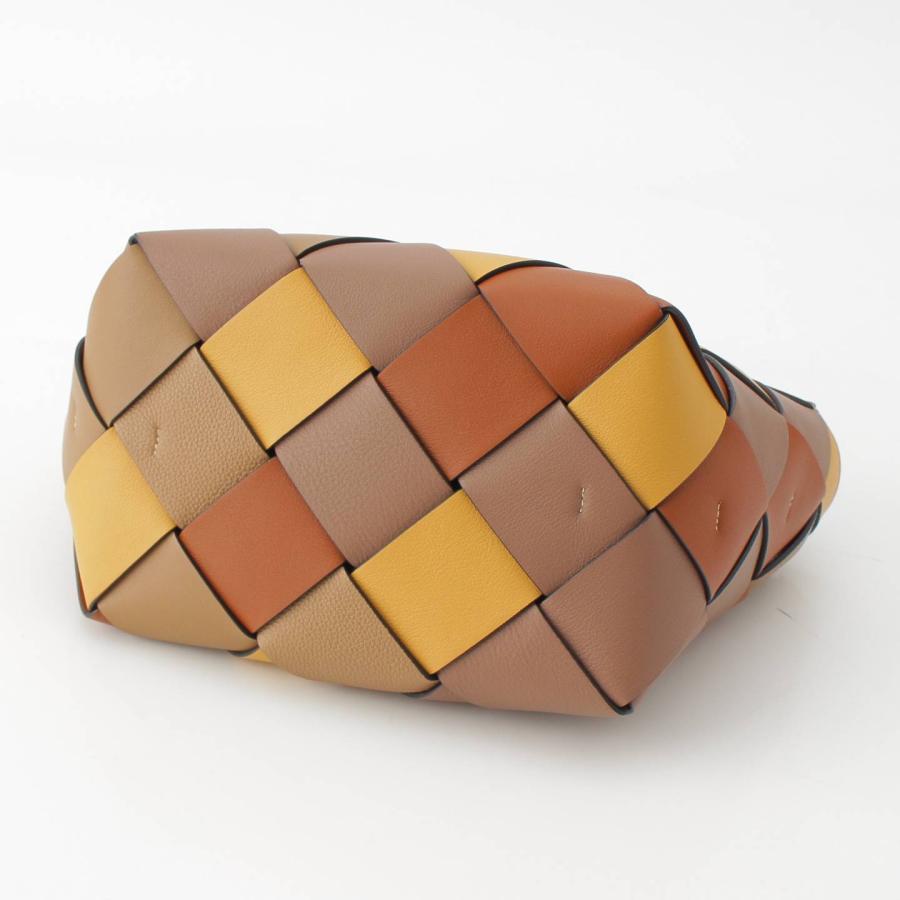 LOEWE 【ロエベ】Loewe ウーブン バスケット 2way レザー ハンドバッグ 