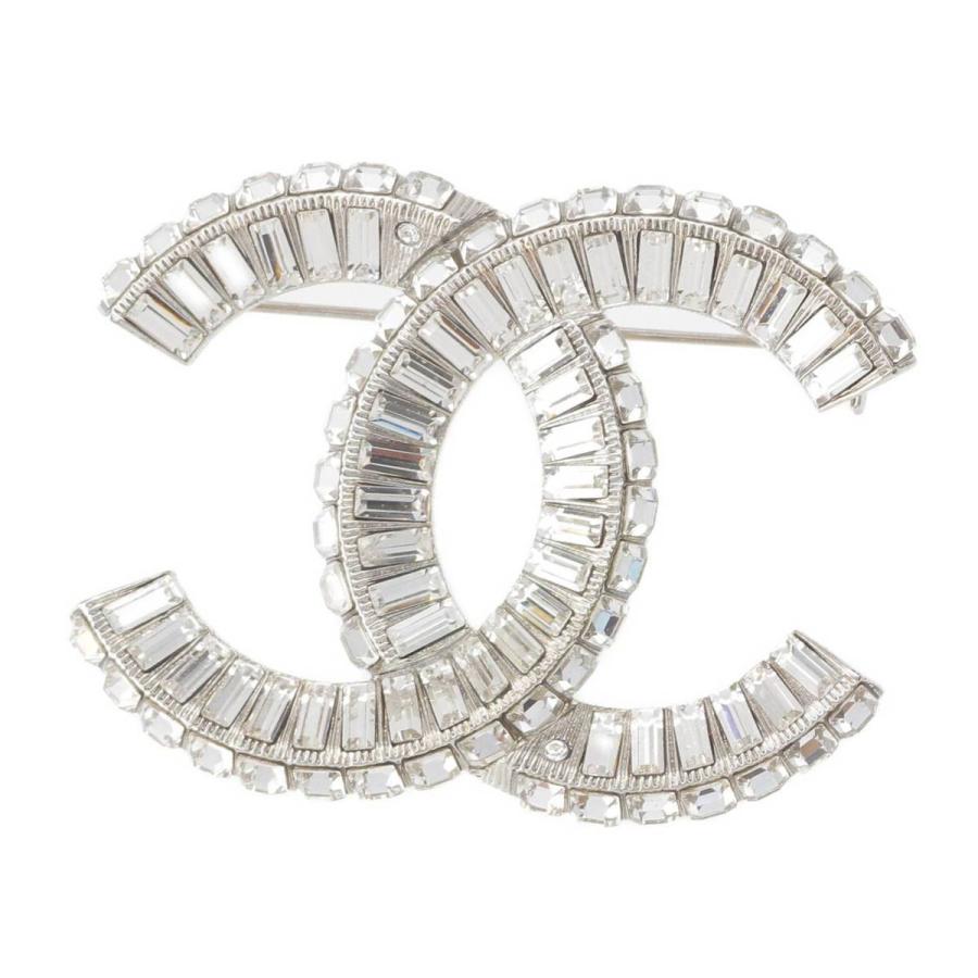 CHANEL／シャネル ラインストーンブローチ 19K