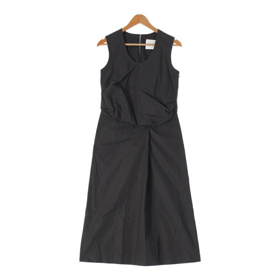 ジルサンダー コットン ノースリーブ ロングワンピース ドレス  