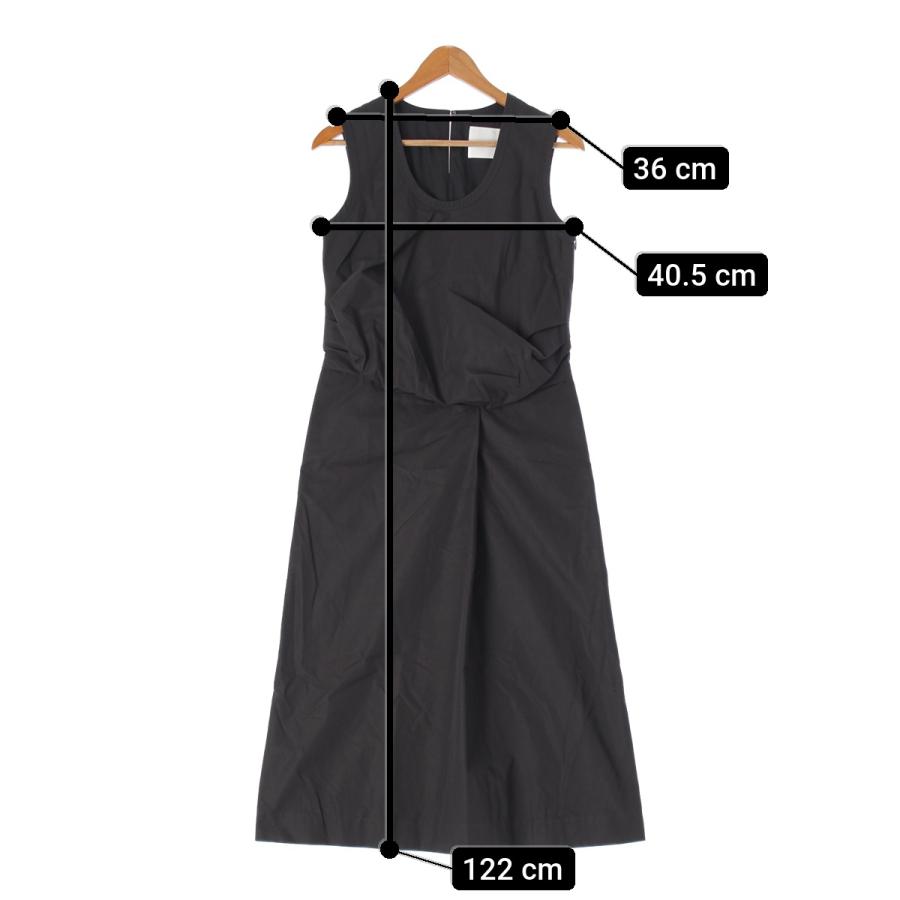 ジルサンダー コットン ノースリーブ ロングワンピース ドレス  