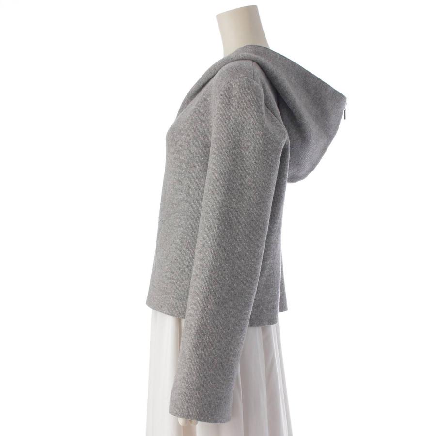 FOXEY ウールリブニットパーカー40