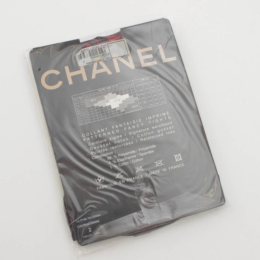 CHANEL 【シャネル】Chanel ココマーク ストッキング タイツ パープル 