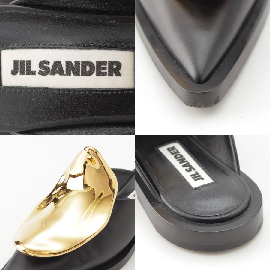 JIL SANDER 【ジルサンダー】Jil Sander メタルプレート レザー JIL SANDER 【ジルサンダー】Jil Sander メタルプレート レザー