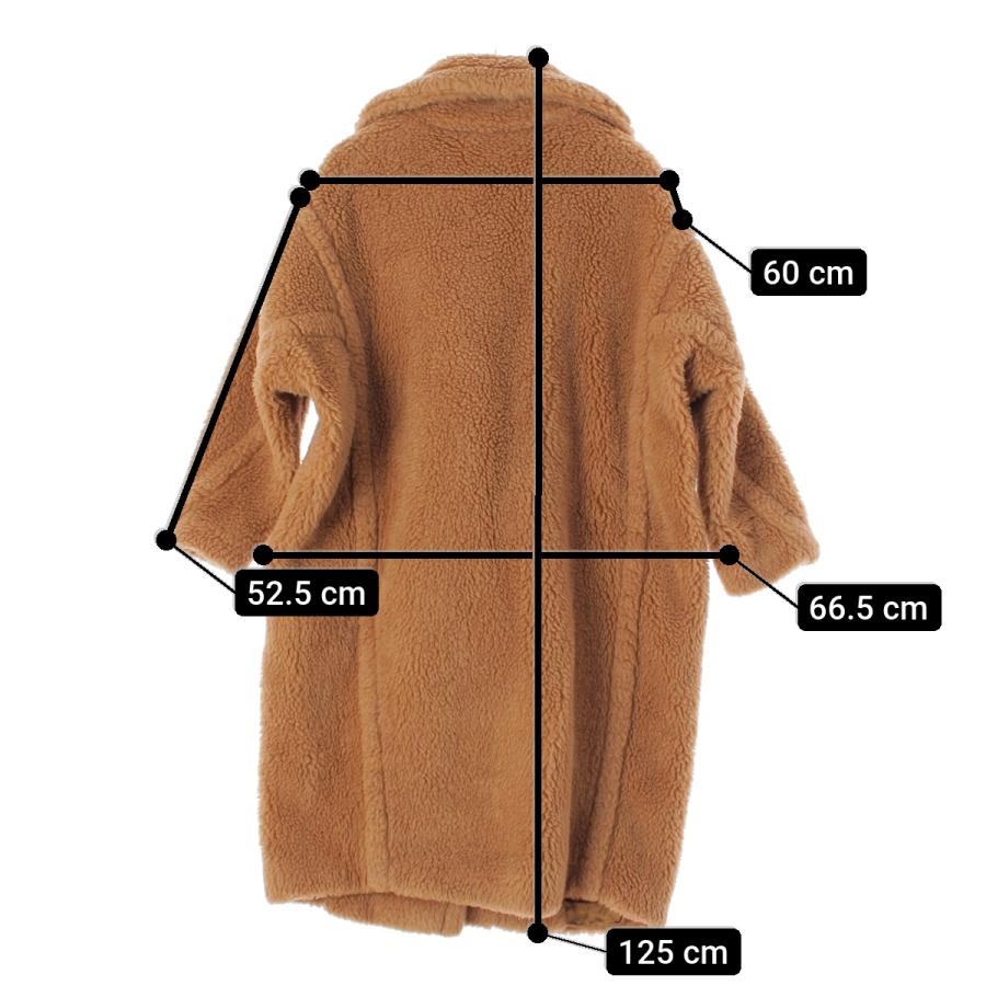Max Mara マックスマーラ テディベア シルク キャメル ロングコート  