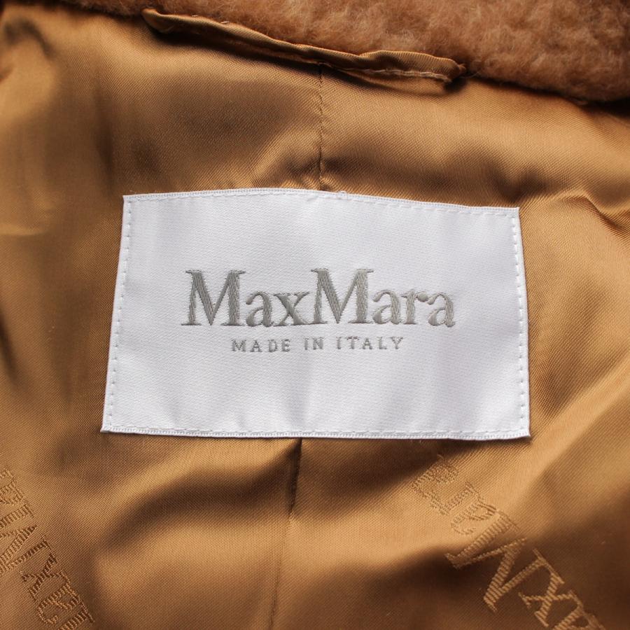 Max Mara マックスマーラ テディベア シルク キャメル ロングコート  