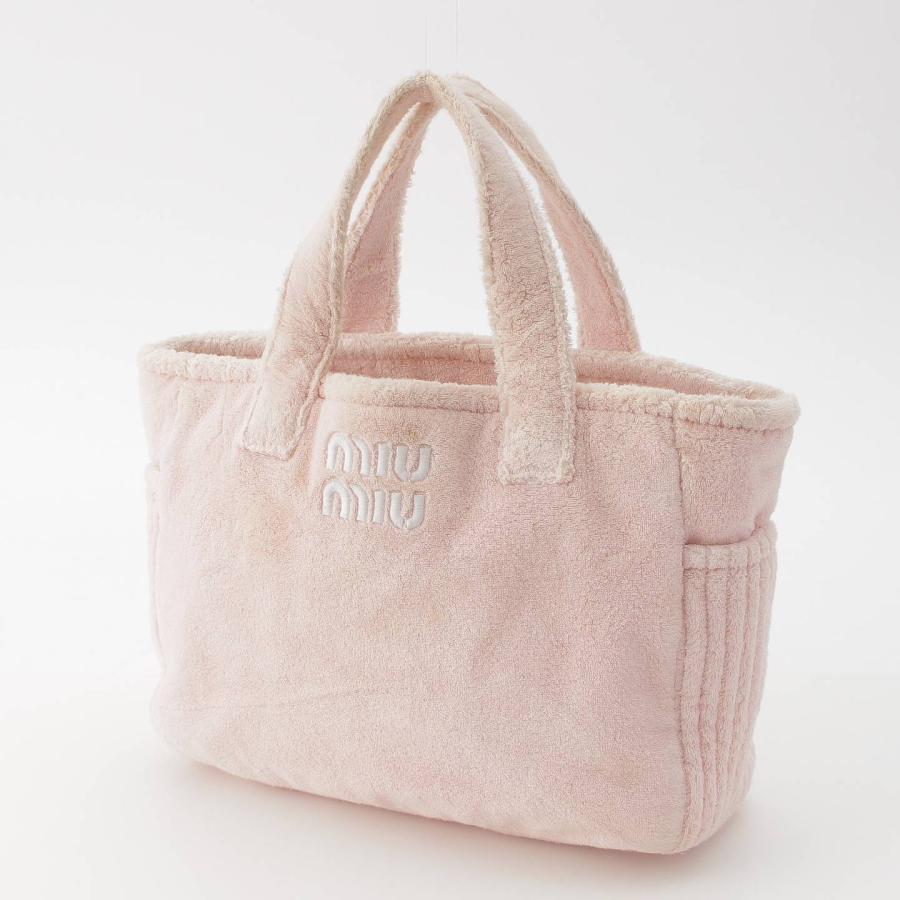 miu 【ミュウミュウ】Miu Miu テリークロス ロゴ刺繍 タオル生地 miu 【ミュウミュウ】Miu Miu テリークロス ロゴ刺繍 タオル生地