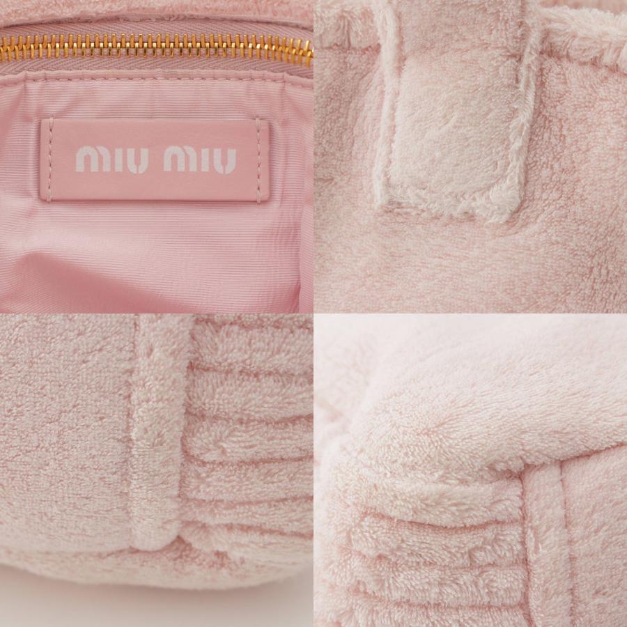 miu 【ミュウミュウ】Miu Miu テリークロス ロゴ刺繍 タオル生地 miu 【ミュウミュウ】Miu Miu テリークロス ロゴ刺繍 タオル生地
