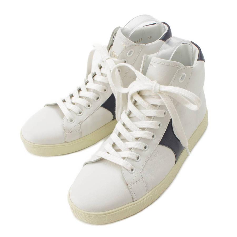 新品未使用　CELINE ハイカットスニーカー ホワイト(36) CELINE ハイカットスニーカー