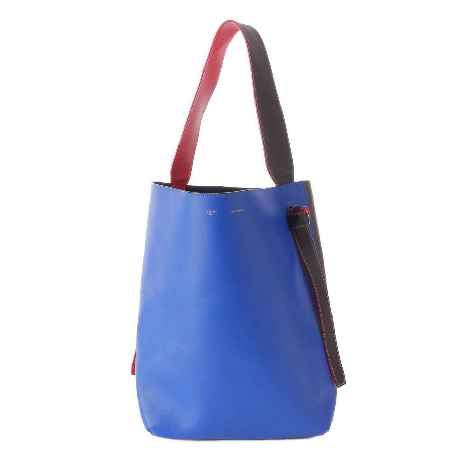 CELINE 【セリーヌ】Celine ツイステッドカバ ロゴ レザー トート 