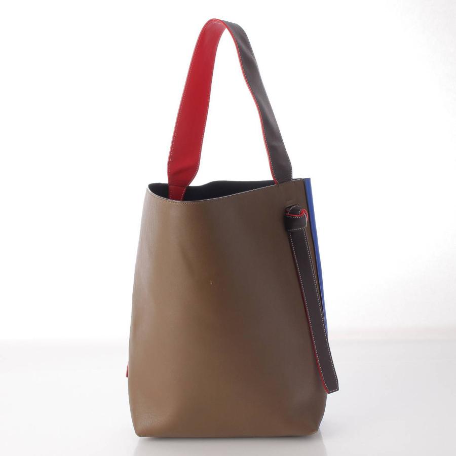 CELINE 【セリーヌ】Celine ツイステッドカバ ロゴ レザー トート 