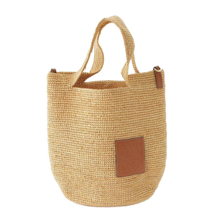 LOEWE 【ロエベ】Loewe スリット アナグラム レザー ラフィア 2WAY 