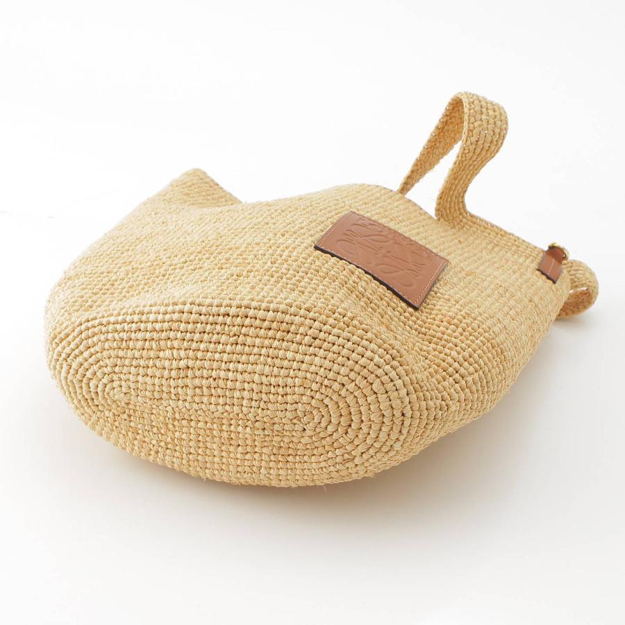 LOEWE 【ロエベ】Loewe スリット アナグラム レザー ラフィア 2WAY 