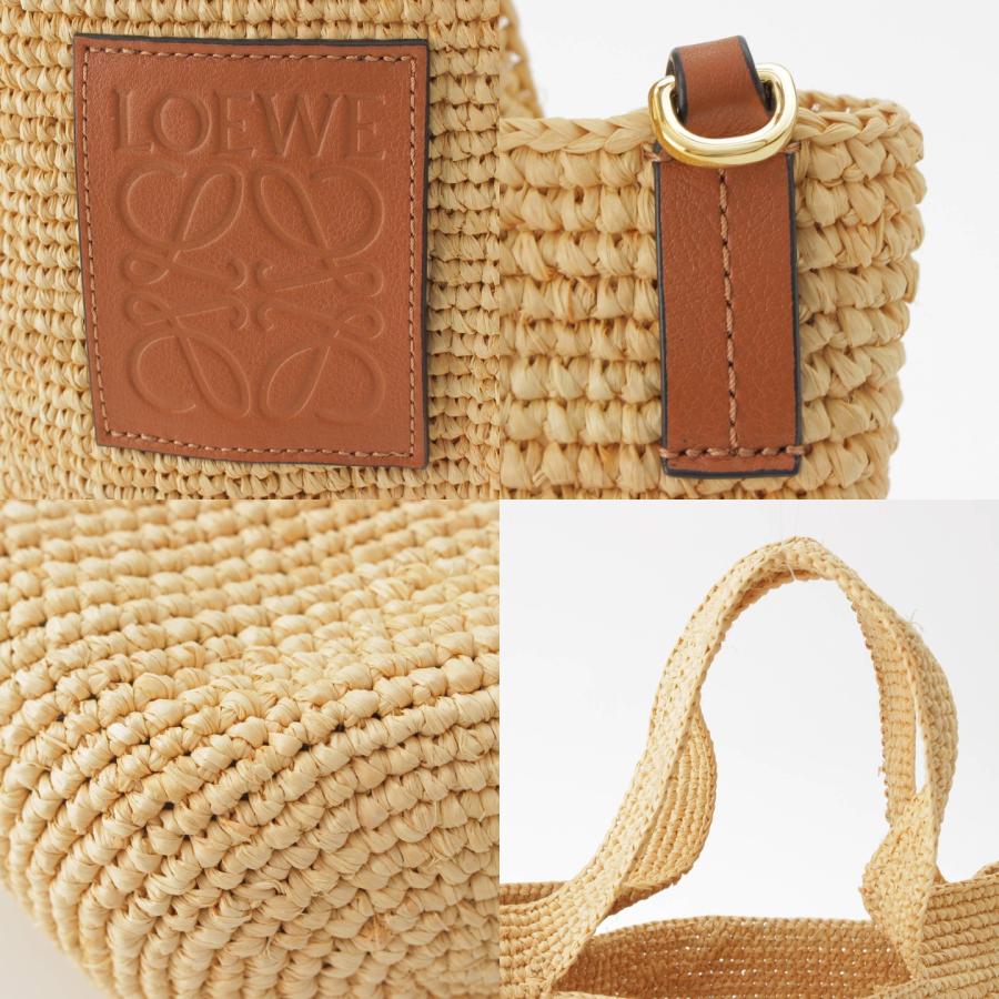 LOEWE 【ロエベ】Loewe スリット アナグラム レザー ラフィア 2WAY 