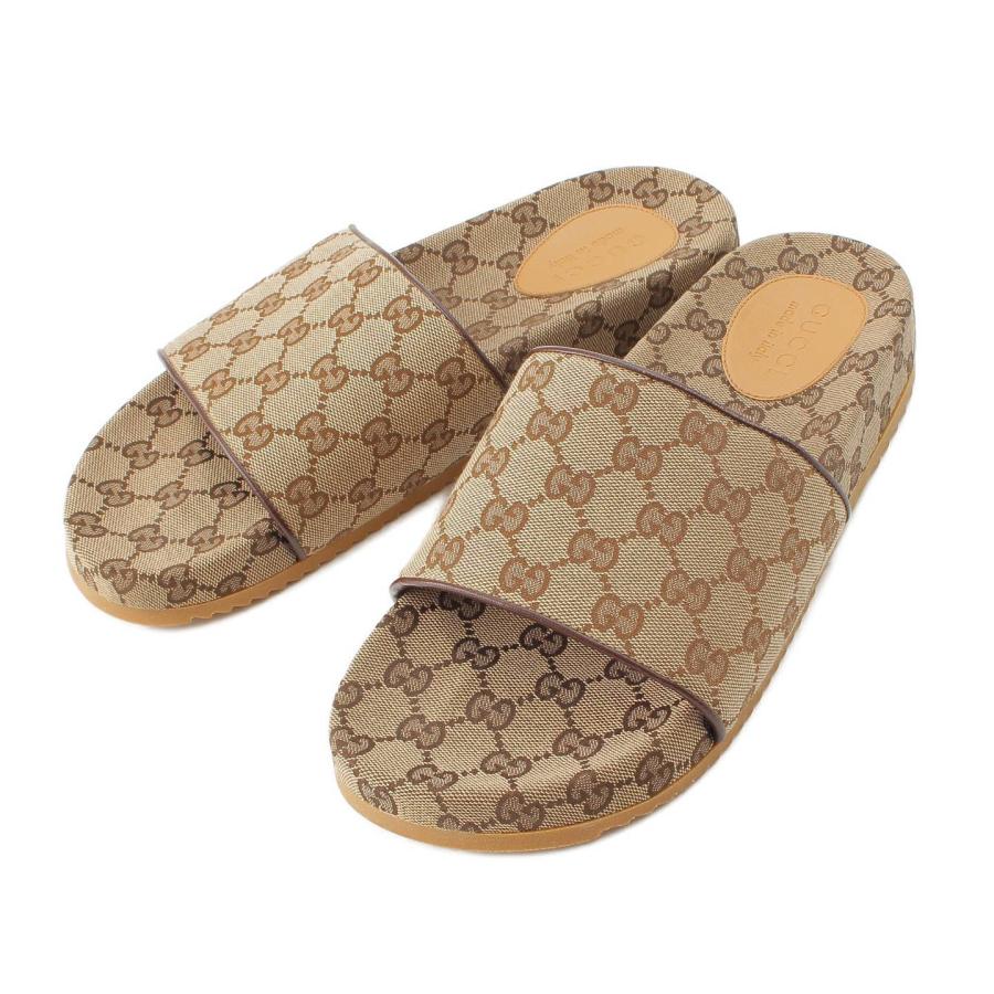 GUCCI 【グッチ】Gucci メンズ GGキャンバス ジャンボ スライド 