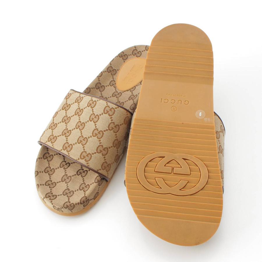 GUCCI 【グッチ】Gucci メンズ GGキャンバス ジャンボ スライド 