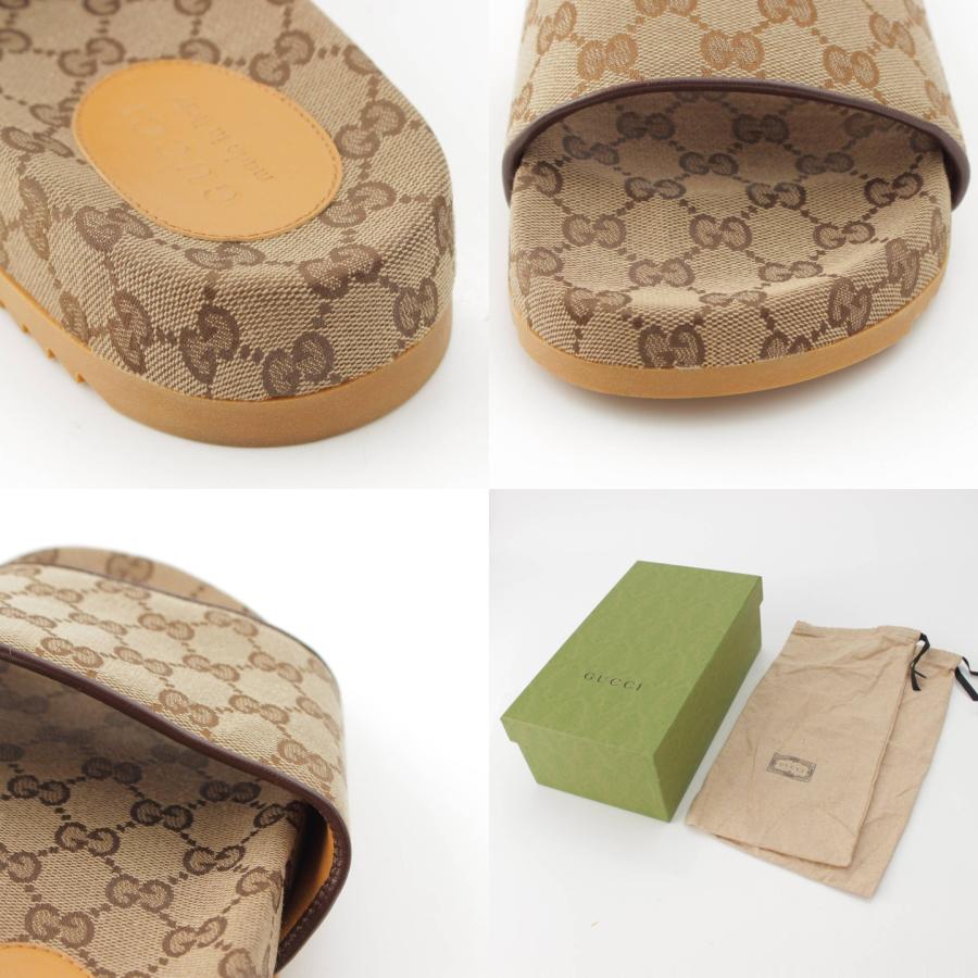 GUCCI 【グッチ】Gucci メンズ GGキャンバス ジャンボ スライド 
