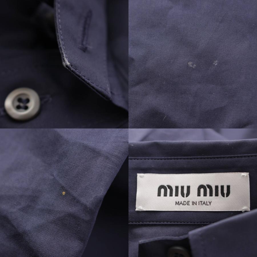 miu 【ミュウミュウ】Miu Miu 23年 クロップド コットンポプリン miu 【ミュウミュウ】Miu Miu 23年 クロップド コットンポプリン