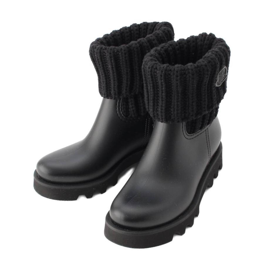 MONCLER 【モンクレール】Moncler GINETTE ラバー×ニット レインブーツ 