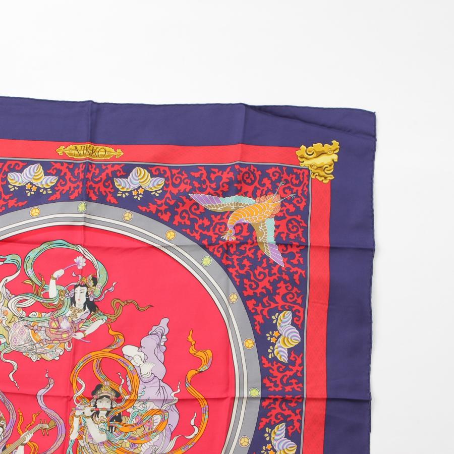 得価，お得】 エルメス カレ90 シルク スカーフ NIKKO 日光東照宮 天女