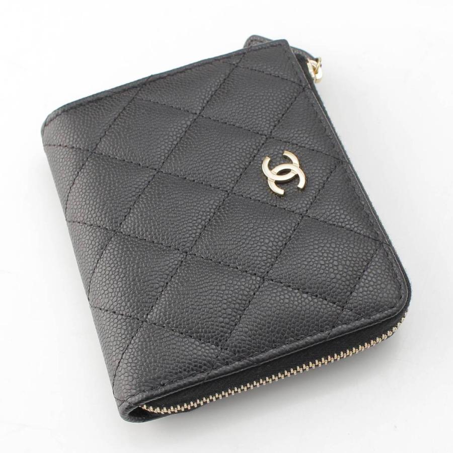 CHANEL（シャネル） 【シャネル】Chanel マトラッセ キャビアスキン フラグメントケース コイン カード AP3999 ブラック ...