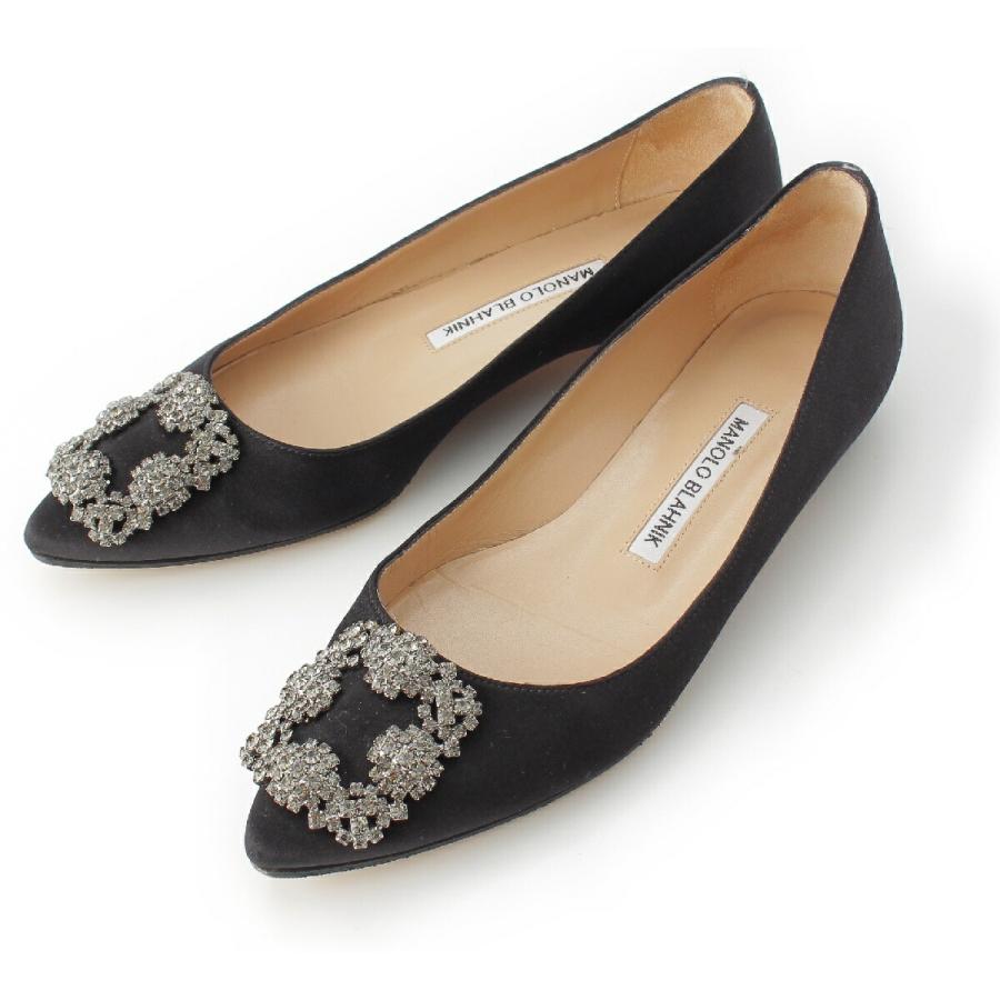 MANOLO BLAHNIK マロノブラニク ハンギシ サテン ビジュー MANOLO BLAHNIK マロノブラニク ハンギシ サテン ビジュー