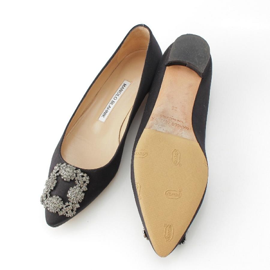 MANOLO BLAHNIK マロノブラニク ハンギシ サテン ビジュー MANOLO BLAHNIK マロノブラニク ハンギシ サテン ビジュー