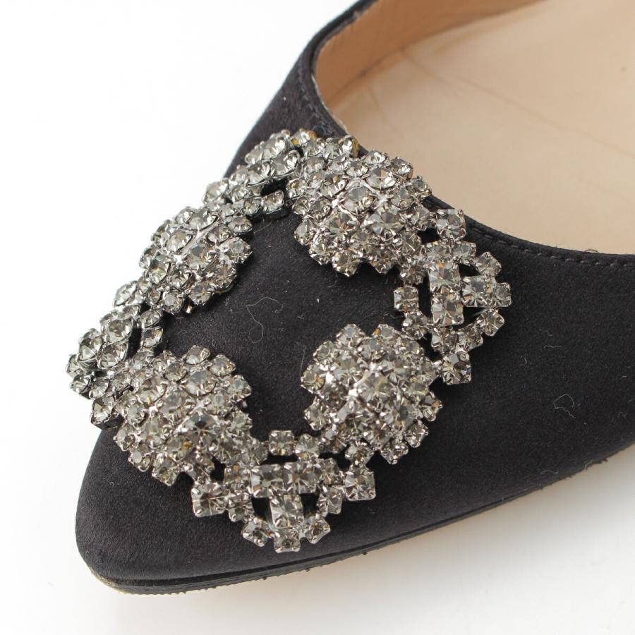 MANOLO BLAHNIK マロノブラニク ハンギシ サテン ビジュー MANOLO BLAHNIK マロノブラニク ハンギシ サテン ビジュー