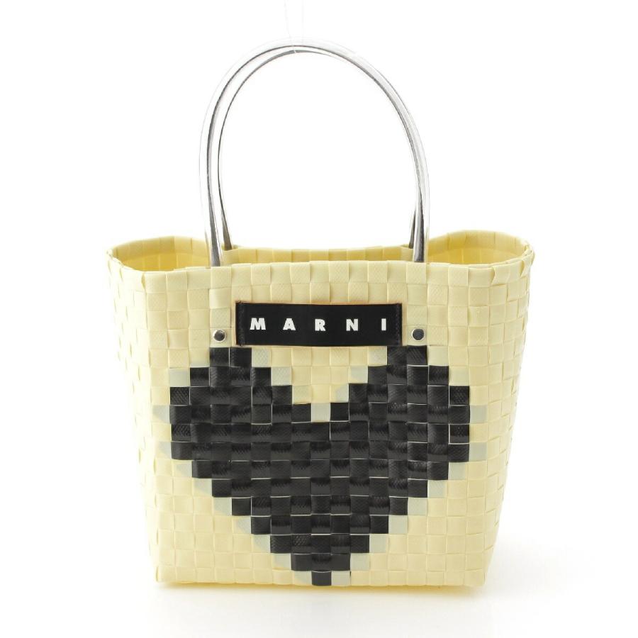 マルニ マーケットラブミニハンドバッグ ハート バスケット アイボリー  