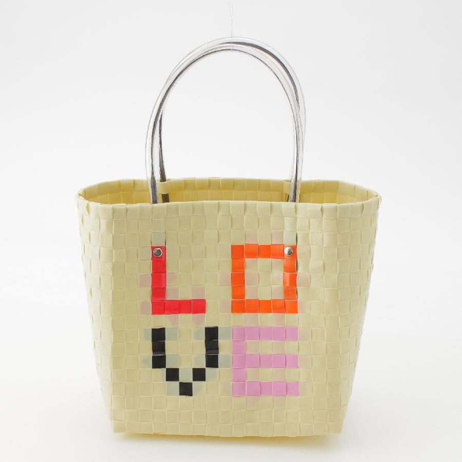 マルニ マーケットラブミニハンドバッグ ハート バスケット アイボリー  