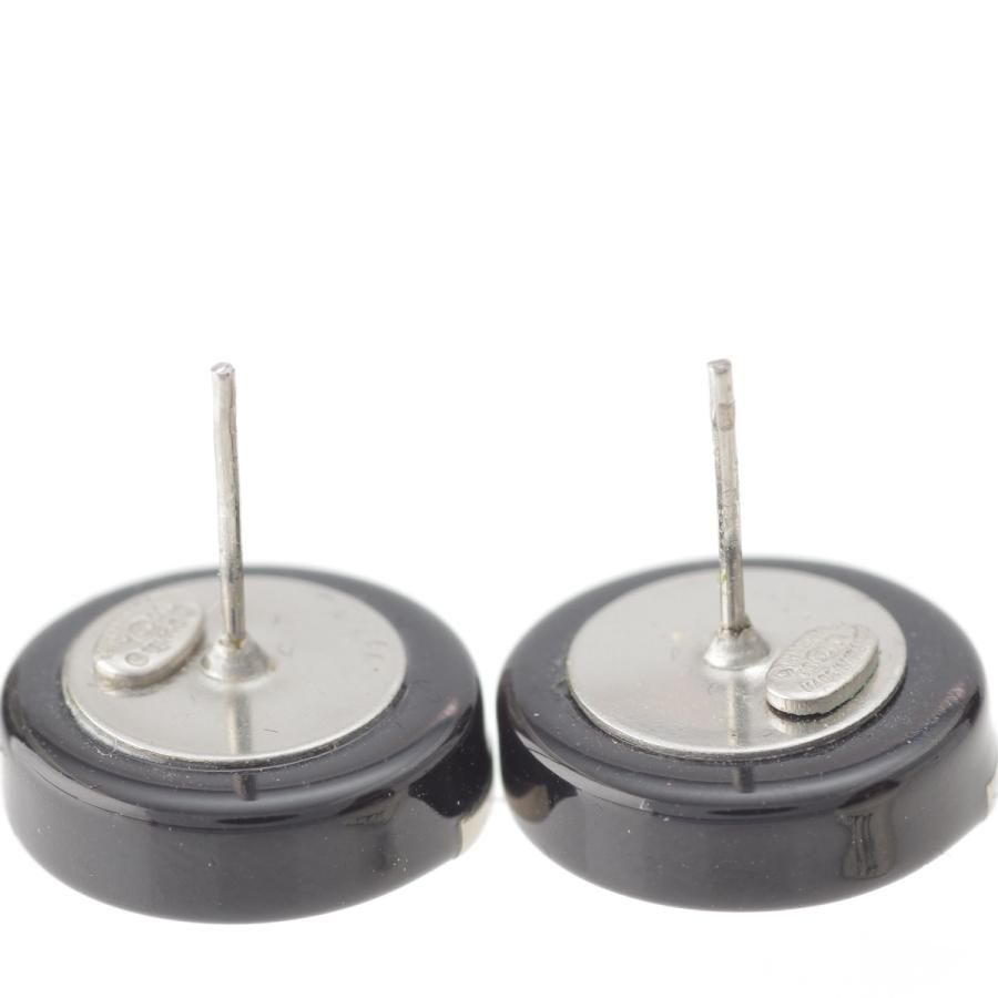 CHANEL シャネル 00A メタル バイカラー ラウンド ピアス イヤリング  