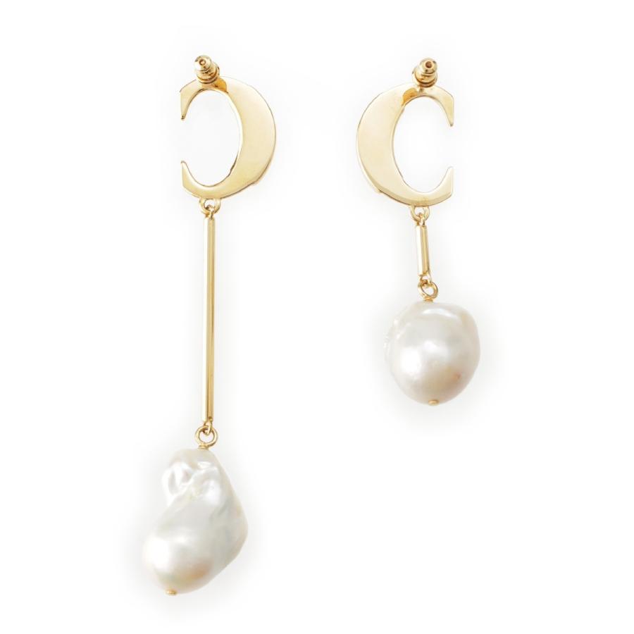 Chloé クロエ Darcey アシンメトリー バロックパール ピアス Chloe