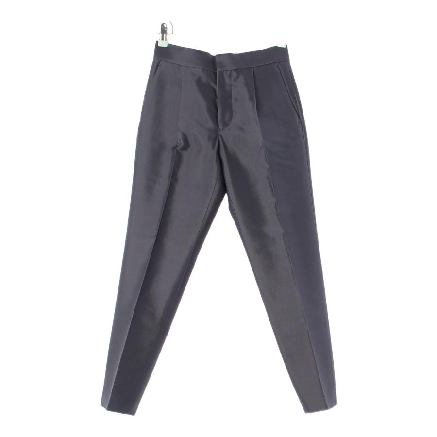 DRAWER ドゥロワー 22年 シルク ウール ミカド テーパード パンツ 6514  