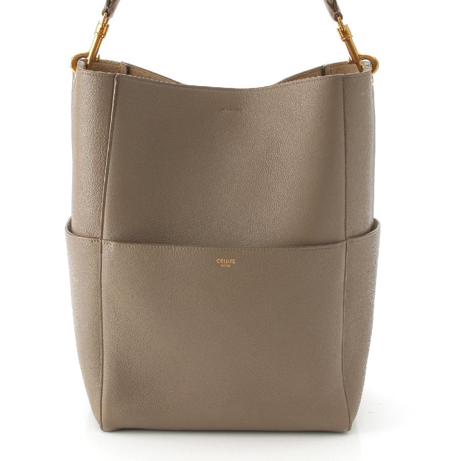 CELINE セリーヌ サングル スモール バケットバッグ カーフ CELINE セリーヌ サングル スモール バケットバッグ カーフ