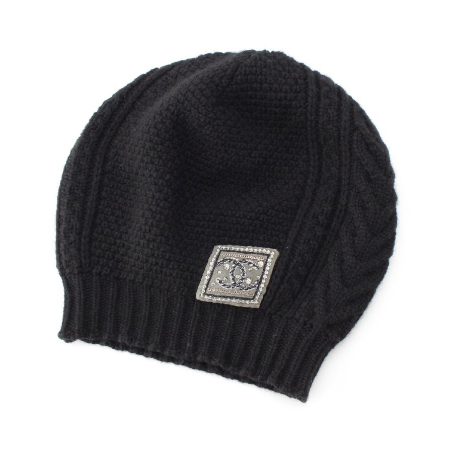 ★CHANEL★シャネル ニット帽子 スポーツライン ココマーク CHANEL シャネル ニットキャップ 帽子 スポーツライン ココマーク