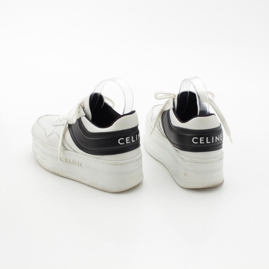 CELINE セリーヌ レザー ロゴ 厚底 ブロック スニーカー CELINE セリーヌ レザー ロゴ 厚底 ブロック スニーカー