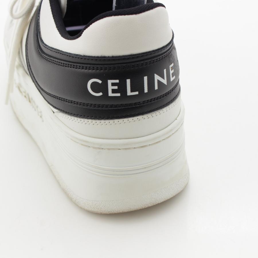 CELINE セリーヌ レザー ロゴ 厚底 ブロック スニーカー CELINE セリーヌ レザー ロゴ 厚底 ブロック スニーカー