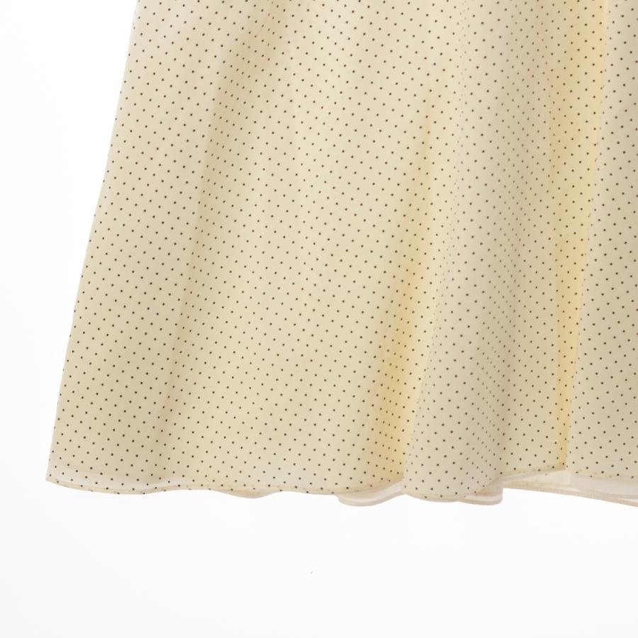 miu ミュウミュウ 23SS シルク ドット クレープ デ シン ロング miu ミュウミュウ 23SS シルク ドット クレープ デ シン ロング
