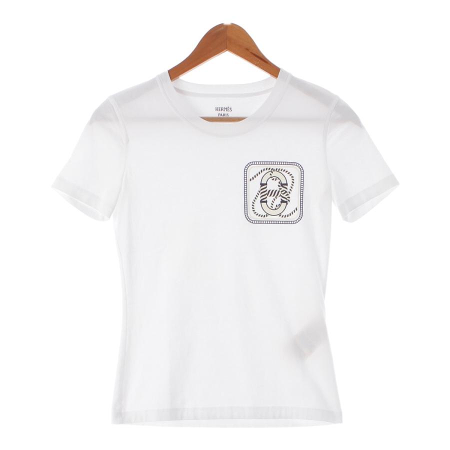 HERMES エルメス 23SS コットン シェーヌダンクル ローププリント 半袖 