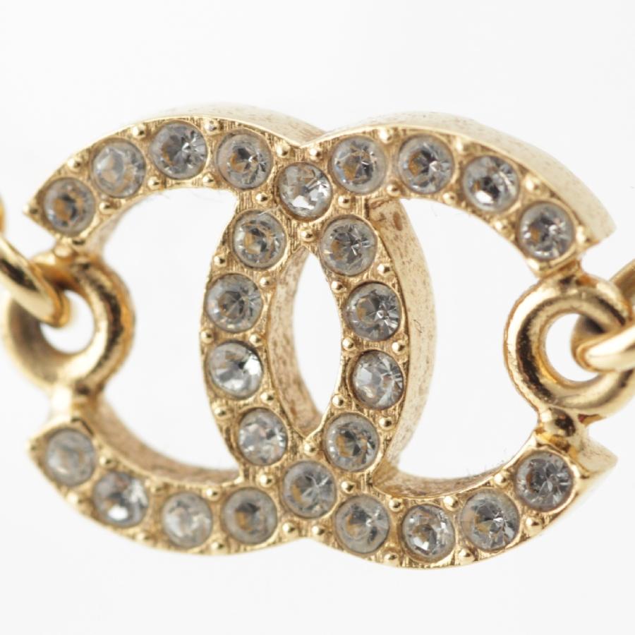 CHANEL シャネル B24C ココマーク ラインストーン Fパール チェーン  