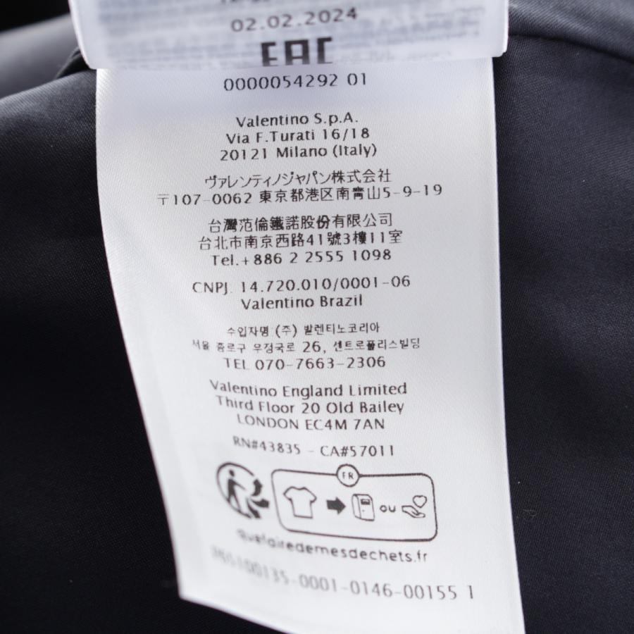 VALENTINO ヴァレンティノ 24-25AW ヴァージンウール シルク ラッフル  