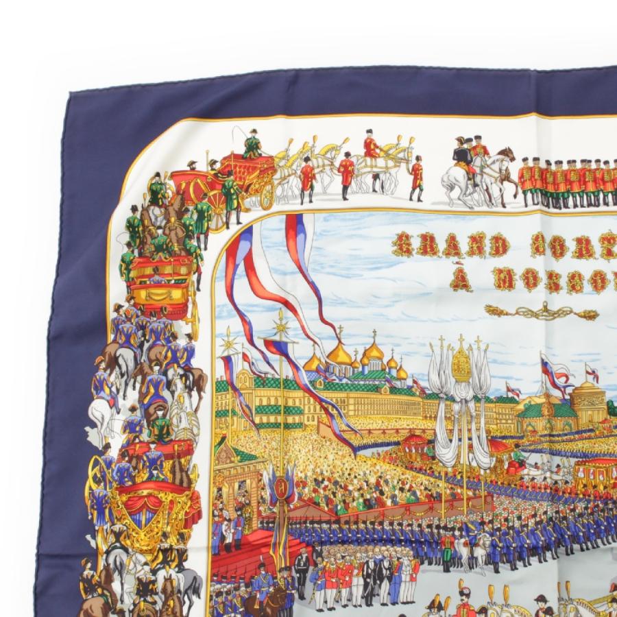 HERMES エルメス カレ90 シルク モスクワ大行進 GRAND CORTEGE A 