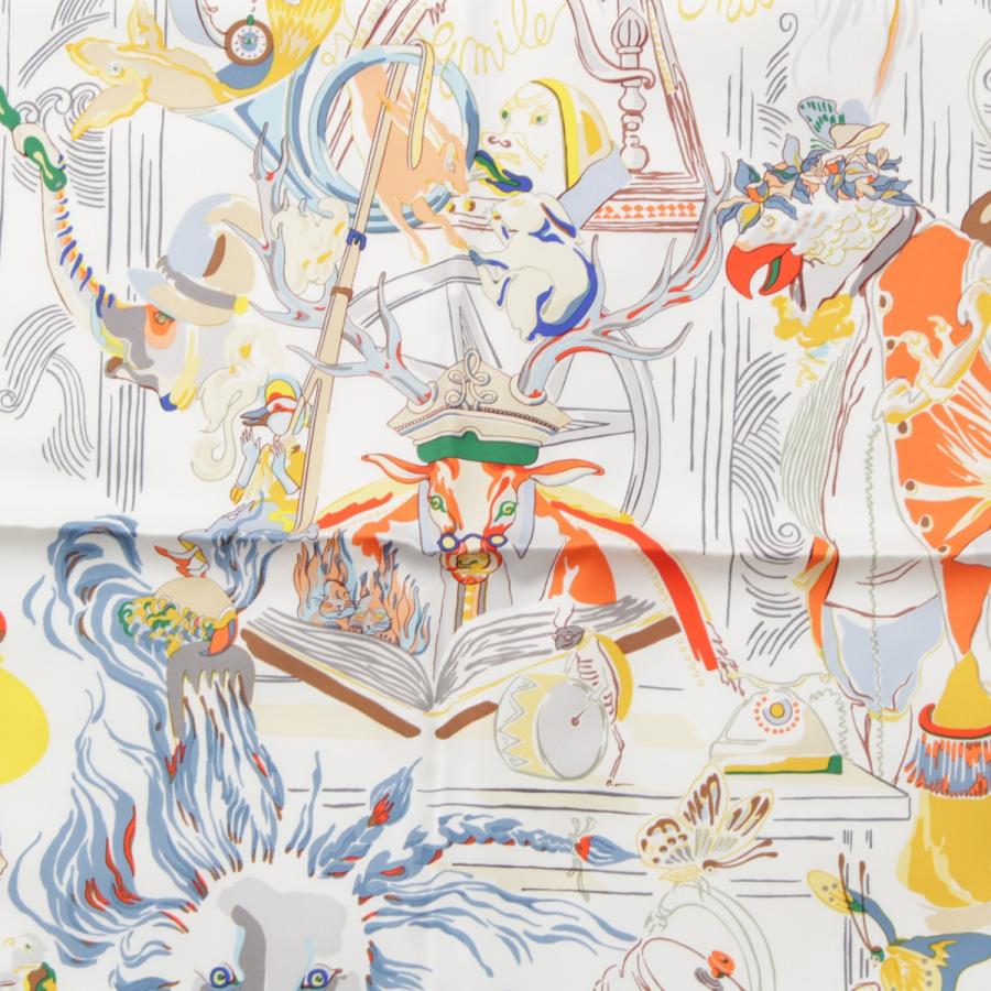 HERMES エルメス シルク カレ90 Emile et Une Nuit エミールの夜 HERMES エルメス シルク カレ90 Emile et Une Nuit エミールの夜
