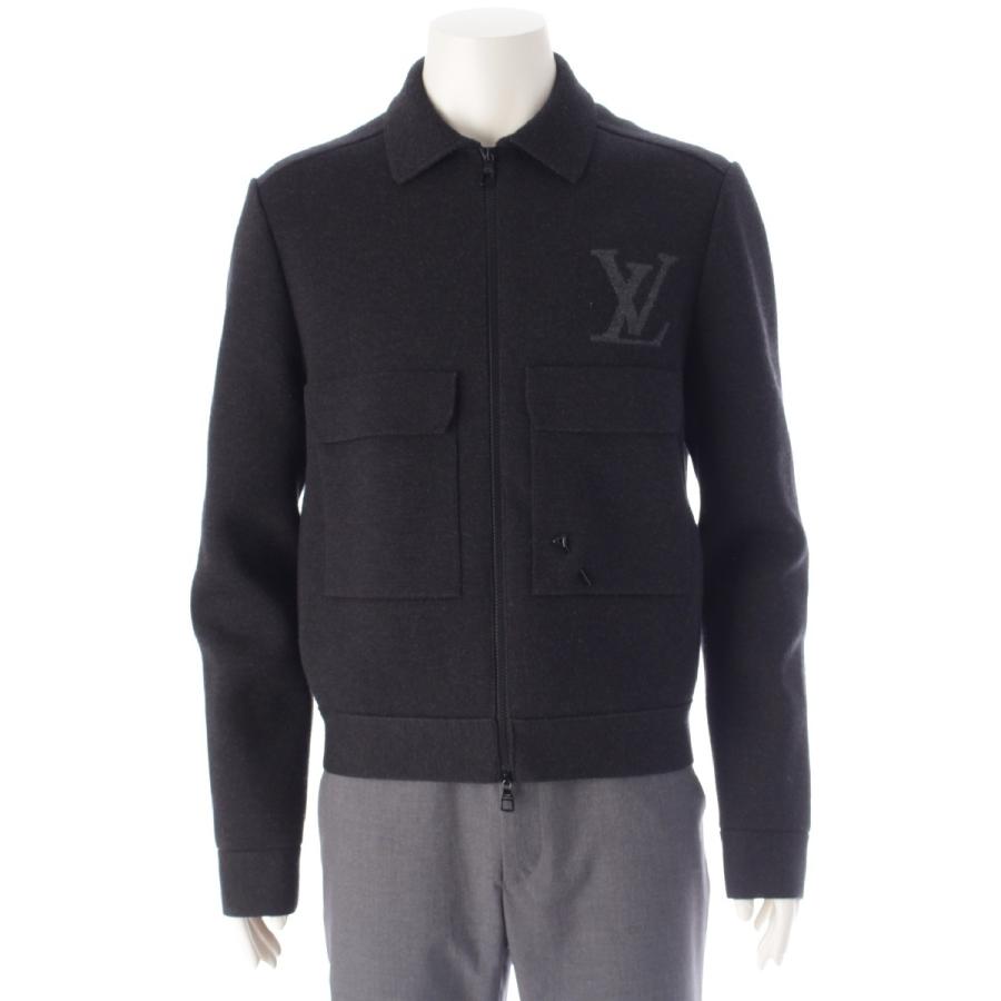 LOUIS VUITTON ルイヴィトン 21AW ウール LVロゴ ニット ジップアップ 
