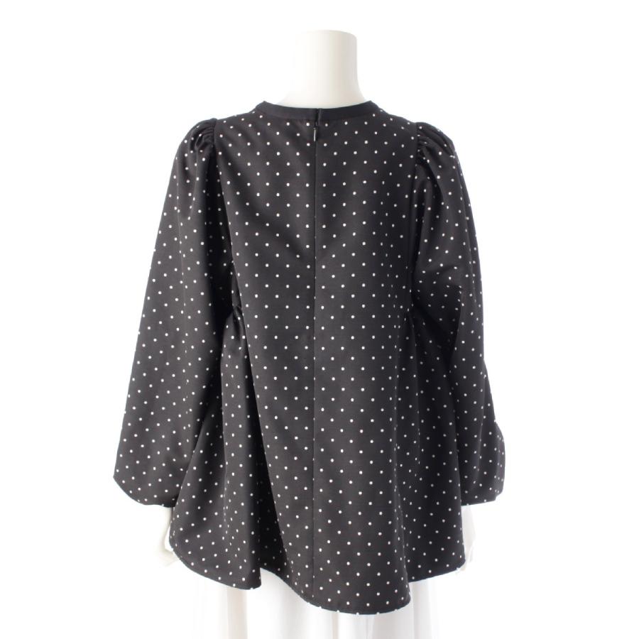Yori ヨリ 24AW シャンタングログラン ドットサイドギャザー ブラウス