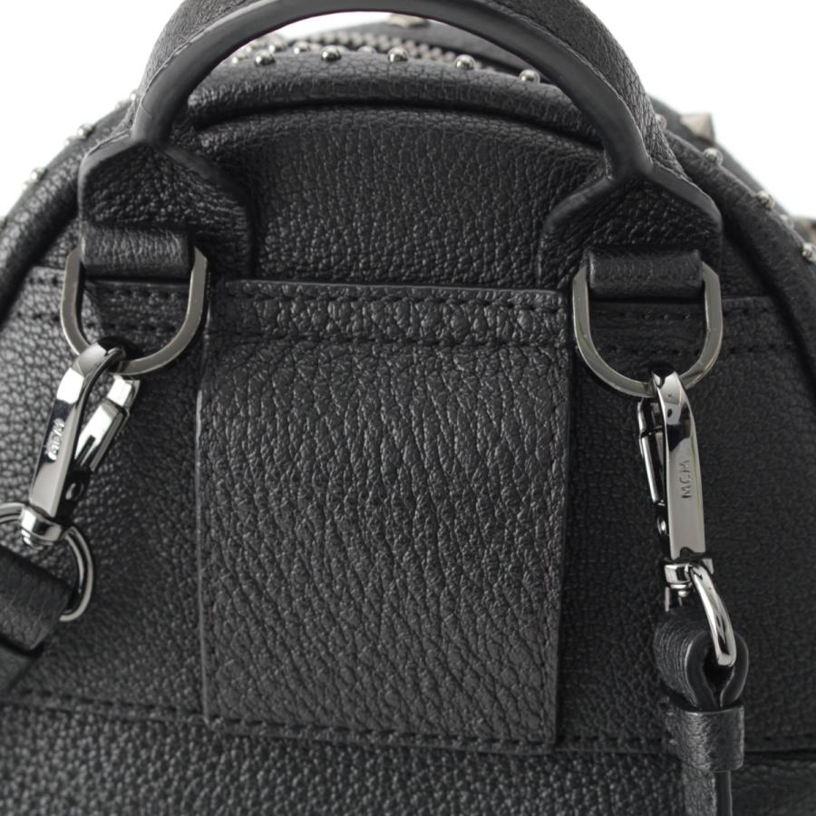 MCM エム・シー・エム レザー スワロフスキー スタッズ ミニ