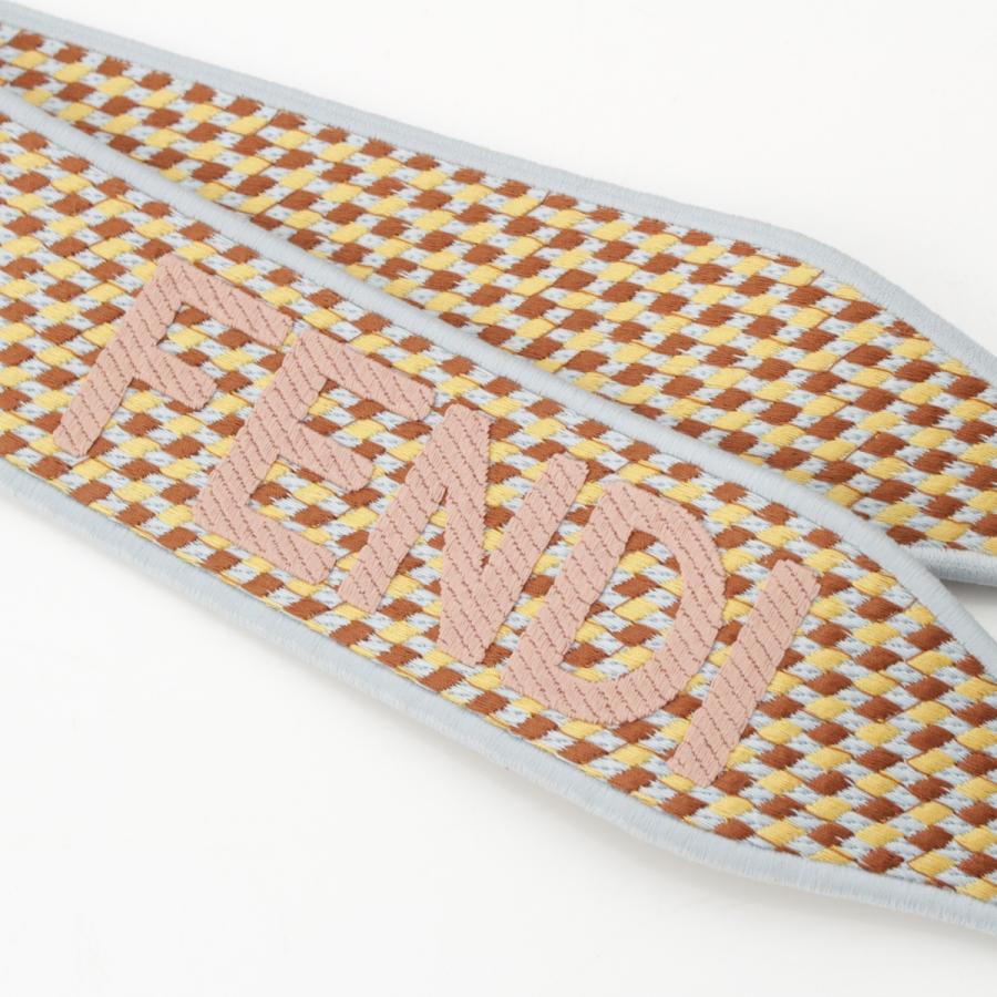 FENDI（フェンディ） ストラップユー レザー×キャンバス ロゴ バッグ用