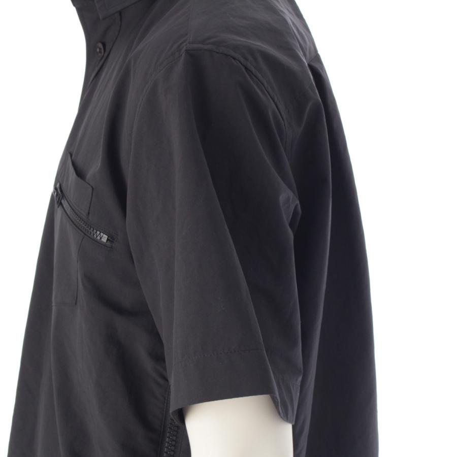 sacai サカイ 24年 Matte Taffeta Shirt 半袖シャツ 24-03358M sacai サカイ 24年 Matte Taffeta Shirt 半袖シャツ 24-03358M